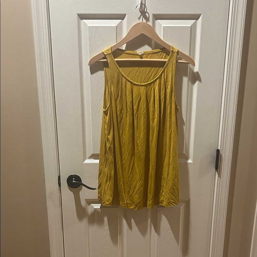 J. Crew Mustard Yellow Tank Top